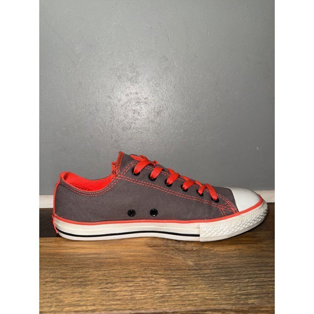 Converse Double Tongue Grey Orange Animal Print Junior Size 5/ EU 37.5 - Picture 4 of 12